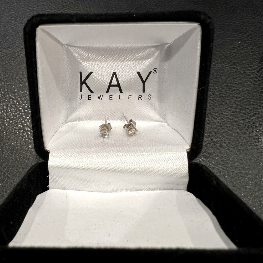 Diamond stud earrings from Kay Jewelers